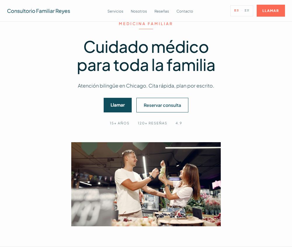Consultorio Moderno — Centrado